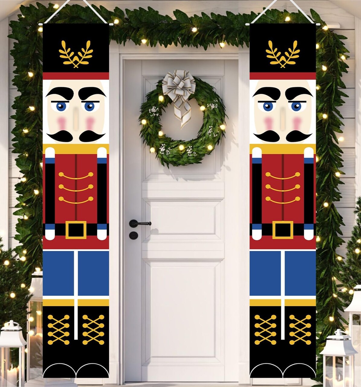 Christmas Nutcracker Soldier Banner Decorations - 70"L x 12"W